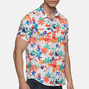 Camisas de Playa Duraderas de Secado Rápido para Hombre, Hechas de Poliéster Transpirable, Camisas Tropicales de Verano para Vacaciones - Product Image 4