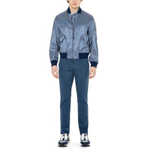 Chaqueta Bomber Impermeable de Lona Gris Sólida para Hombre, Cortavientos Oversize Transpirable con Cremallera, Estilo Urbano, Logotipo Personalizado, Ligera, para Primavera - Product Image 5