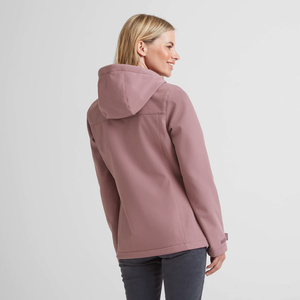 Wholesale Luxury Waterproof Knitted Casual Sport Hooded Windbreaker Soft Shell <b>Women</b> Winter Outdoor <b>Lightweight</b> Softshell <b>Jacket</b> - Product Image 2