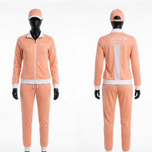Conjunto Deportivo de Tenis Premium de Poliéster y Spandex de 260 GSM, Diseño de Paneles Rojos y Blancos, Logotipo Personalizado - Product Image 4