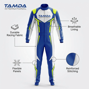 Traje de Carreras de Karts con Logotipo Personalizado Profesional |   Traje de Karting al Por Mayor, Precio Económico, Diseño Personalizado, Gran Venta - Product Image 4