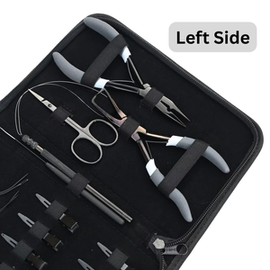 MIANBRO ENTERPRISES Hair Extension Micro <b>Bead</b> Tool <b>Kit</b> Pliers Needles Hook Loop Scissors Professional Salon Hair Tools - Product Image 5