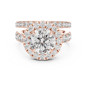 แหวนเพชรโมอิสซาไนต์เงินแท้ 925 ชุบทองคำสีกุหลาบ ขายส่งเครื่องประดับจากโรงงานผู้ผลิต (OEM) - Product Image 1