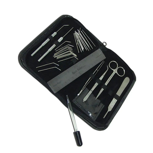 German Steel 9 Pieces Advances Surgical <b>Kits</b> With Tweezers Forceps Scalpel Handle <b>Suture</b> Piratic <b>Kit</b> Cheap Price Wholesale Rate - Product Image 4