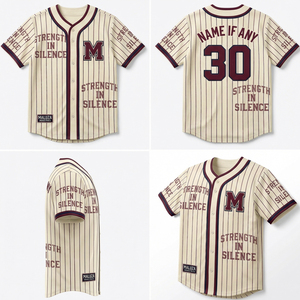 Custom <b>Heat</b>-Transfer Printed Baseball Jersey Short Breathable Urban Fashion Sports Team Wear MALUZA INDUSTRIES UPF 50 Protection - Product Image 6