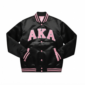 Blouson Bomber Homme Femme, Vêtements Grecs, Patchs Brodés en Satin, Style Sororité, Blouson Bomber Personnalisé, Vêtements Grecs Tendance, Blouson de Course - Product Image 1