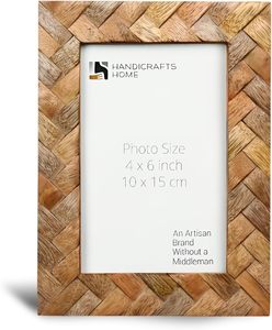 Handicrafts Home Wood Picture <b>Frames</b> For Christmas Decor Handmade Natural Wood Photo <b>Frame</b> for <b>Wall</b> & Tabletop, Rustic Farmhouse - Product Image 3