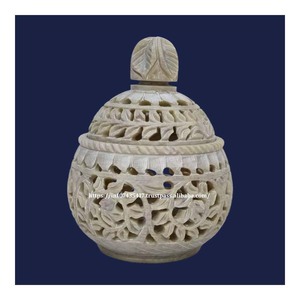 Prix de gros disponible à bas prix stéatite sculpture à la main Handi avec forme ronde pour anniversaires cadeau article de décoration de la maison - Product Image 1