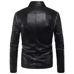 Oem Custom Wholesale Price Fashion <b>Leather</b> <b>Jacket</b> For Men New Style Men's Zipper High Quality <b>Real</b> <b>Leather</b> <b>Jackets</b> - Product Image 6
