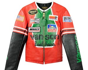 VANSON LEATHERS <b>STAR</b> <b>JACKET</b>-Eco-Friendly Windproof Streetwear Leather <b>Jacket</b> - Product Image 1