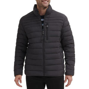 Premium Quality Stand Collar Puffer Men's <b>Jacket</b> 100% Polyester Fabric Long Sleeve Front Zipper Pockets Oversize Outdoor <b>Jacket</b> - Product Image 5