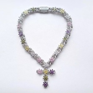 Modern <b>Infinity</b> Cross Necklace Fine Jewelry Pendants & Charms 925 Silver Luxury Fashion Jewelry - Product Image 2