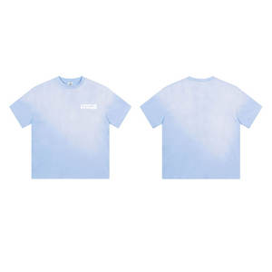 Diseña tu propia camiseta con logo impreso para hombre, 100% algodón, corte holgado, estilo casual, último diseño, camiseta con efecto descolorido para hombre. - Product Image 6