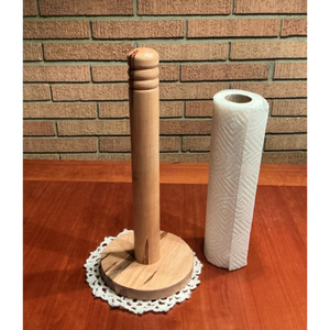 Porte-rouleau de papier essuie-tout en bois artisanal de qualité supérieure, support écologique pour serviettes, pour la maison, le bureau et la décoration de table de restaurant - Product Image 1