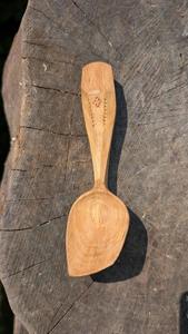 ช้อนชาไม้เคลือบผิวธรรมชาติ ช้อนตักน้ำตาลกาแฟ ปลอดภัยสำหรับอาหาร อุปกรณ์ครัวรักษ์โลก - Product Image 3