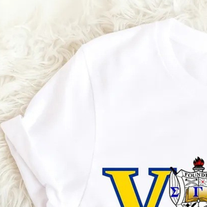 Camiseta de algodón estampada Sigma Gamma Rho VOTE para mujer, informal, de manga corta, con gráfico de letras griegas, estilo urbano, personalizada - Product Image 5