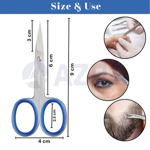 Wholsale Stainless Steel Nail and <b>Cuticle</b> Scissors Precision Curved Blade for Manicure Pedicure Grooming <b>Tool</b> - Product Image 2