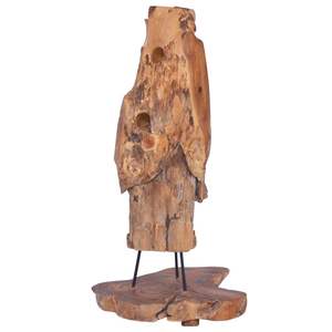 Porte-bouteilles en teck massif pour 8 bouteilles 15,7''x11,8''x31,5'' - Solution de rangement élégante et durable - Product Image 5