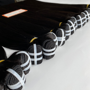 Usine de haute qualité vente en gros trame de cheveux humains vierges à double tirage extension de cheveux raides toutes couleurs prix usine - Product Image 5