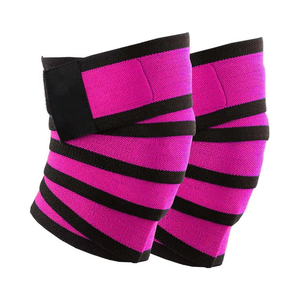 <b>Pink</b> Stripe Neoprene Unisex Elbow <b>Wrap</b> Fitness Support Breathable Adjustable Compression Arm Guard Gym Weightlifting Accessory - Product Image 2
