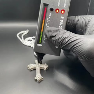 เครื่องประดับมอสซาไนต์สุดหรูแบบคลาสสิก เงินแท้ 925 จี้รูปกางเขน จี้ฮิปฮอป จี้สัญลักษณ์ทางศาสนา จี้คริสเตียน - Product Image 4