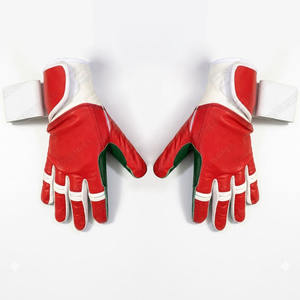 Best Quality Comfortable Cowhide Cabretta Leather Baseball Batting Training Gloves Softball Gloves Red White & Green Color Glove - Product Image 2
