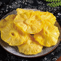 Gedroogde Ananas Chips Zoete Smaak Geen Suiker Oem Bulk Verpakking Gedehydrateerde Gesneden Ananas Fruit Snacks