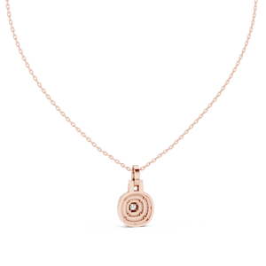Collar con Colgante de Diamantes Cultivados en Laboratorio con Corte Cojín de Lujo en Oro Rosa de 14K, con Múltiples Haloes, para Mujer - Product Image 4