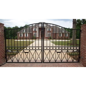 Puerta Batiente para Entrada de Vehículos de Estilo Moderno, de Hierro y Aluminio, Impermeable, con Recubrimiento en Polvo, Galvanizada, de Alta Calidad y Fácil Instalación - Product Image 5