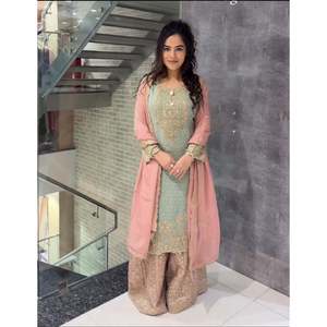 Ensembles de costumes pour femmes avec broderie Work-Top Bottom et Dupatta - Product Image 1