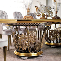 Ensemble de table à manger rectangulaire de luxe européen, écologique, durable, confortable, grande capacité, 8 places, plateau en verre, noir et or, meubles pour la maison