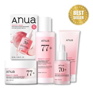 [Auna] Liquide coréen hydratant et éclaircissant anti-rides à la niacinamide de pêche en boîte pour tous types de peau - Product Image 1