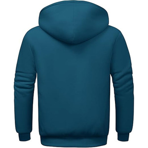 Sweat à capuche zippé pour homme, style urbain, avec doublure intérieure en polaire Sherpa, qualité supérieure, répondant aux exigences des clients, fournisseurs de premier plan - Product Image 4