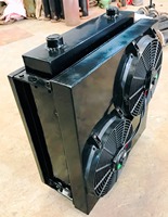 RAVI INDUSTRIES Station hydraulique, petit refroidisseur d'air-huile motorisé en aluminium AF0510T-C, échangeur de chaleur à plaques universel 240V