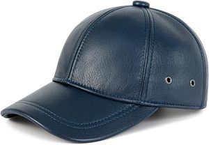 Gorra de Béisbol de Cuero Genuino Ajustable para Hombre - Product Image 4