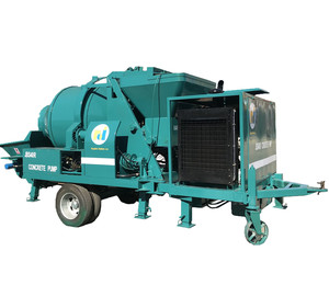 Xách tay Trailer gắn DIESEL điện mini bê tông xi măng Máy trộn với máy bơm máy BƠM BÊ TÔNG <span class=keywords><strong>Mixer</strong></span> - Product Image 3