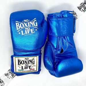 Gants de boxe en cuir de vachette à fermeture auto-agrippante Original No Boxing No Life, rembourrage intégral, évacuation de l'humidité, RL-BG-220 - Product Image 4