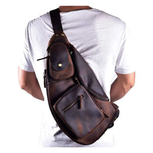 Sac messager personnalisé en gros pour hommes, sac bandoulière en cuir, sac à main pour homme - Product Image 6