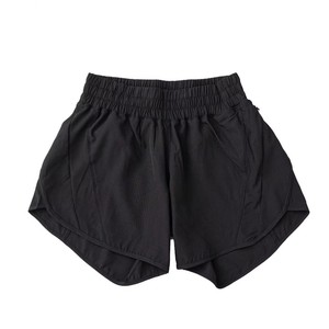 Shorts de sport blancs tricotés taille haute pour femme, avec taille élastique, coupe ample et respirante, tendance, commande en gros OEM - Product Image 3
