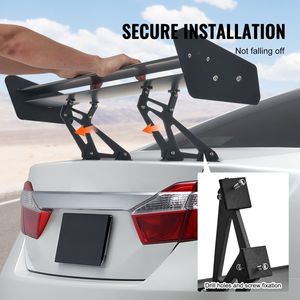 Alettone GT Universale da 53,1 Pollici, Spoiler Auto a Doppio Livello Regolabile, Leggero in Alluminio, Ispirato alle Corse - Product Image 6