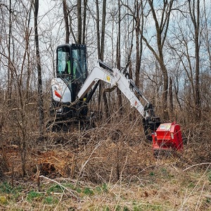 Mini-excavatrice industrielle Bobcat avec broyeur et chargeur, moteur Doosan, excavatrice Bobcat de premier ordre avec broyeur - Product Image 1