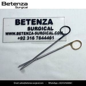 Tijeras Quirúrgicas Metzenbaum Curvas de 18 cm, Manuales, Super Cut, Negras y Doradas, con Inserto TC, de Acero Inoxidable, para Uso ORL, Certificadas por la CE - Product Image 5