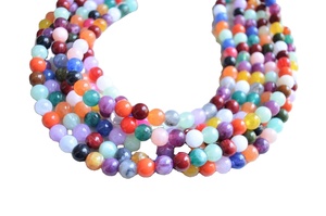 Collar de Cuentas de Resina Multicolor Hecho a Mano 2026, Joyería Elegante de Forma Redonda para Mujeres y Niñas, Accesorio de Moda para Fiestas - Product Image 4