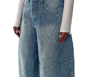 Jeans pour femmes à taille haute et jambe droite, denim extensible, pantalon décontracté, coupe confortable, cinq poches, pantalon pour tous les jours, streetwear - Product Image 3