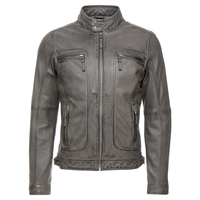 Vestes en cuir véritable de haute qualité pour hommes, vêtements décontractés d'hiver, prix de gros, veste en cuir à fermeture éclair pour hommes, nouvelle arrivée