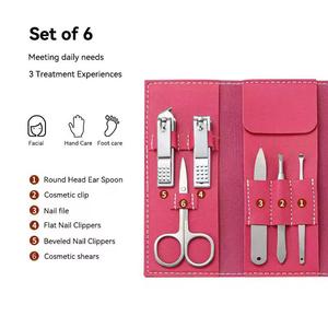 Morje Surgical Manicure <b>Kit</b> Stainless Steel <b>Nail</b> Care Tools Set Portable Case Classic Style Adult Use - Product Image 4