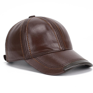 Gorras de cuero hechas directamente en fábrica para unisex, fabricación profesional, logotipo personalizado impreso, gorra de béisbol para hombre con MOQ bajo. - Product Image 6