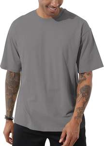 Alta calidad TAMAÑO DE EE. UU. a granel en blanco 100% algodón camiseta de gran tamaño Jersey sublimación logotipo personalizado bordado e impresión hombres camiseta - Product Image 3