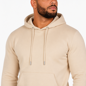 Sudadera con capucha para hombre, de punto, forrada, de poliéster/algodón de 600 g/m², con estampado de letras, sin cordones, de color liso, oversize, para exteriores - Product Image 6