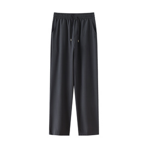 Pantalon de survêtement pour homme à taille élastique avec cordon de serrage, poches latérales, léger, respirant, en spandex et polyester, idéal pour l'automne - Product Image 3